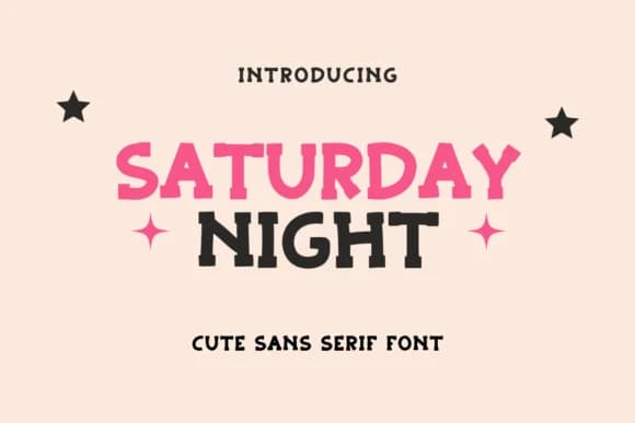 Saturday Night by SiapGraph — Slab Serif Font