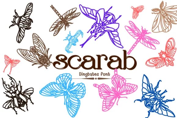 Scarab by KinnareeART — Dingbats Font