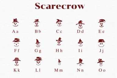 Scarecrow by Nongyao — Dingbats Font — thumbnail 2
