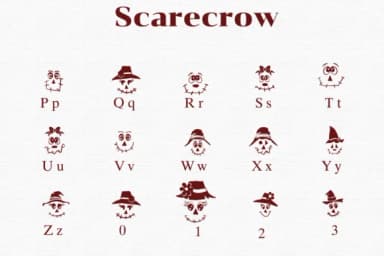 Scarecrow by Nongyao — Dingbats Font — thumbnail 3