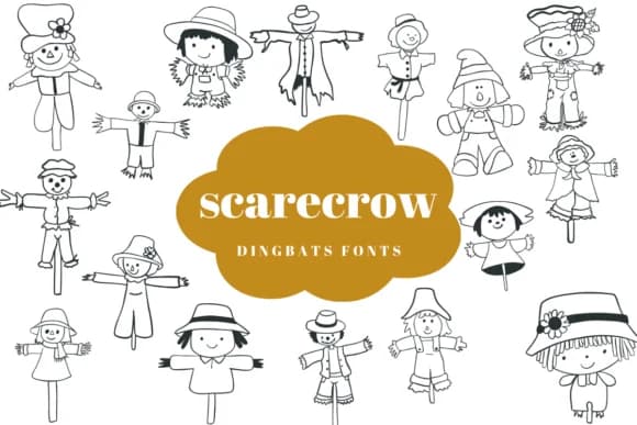 Scarecrow by Suphitchaya — Dingbats Font