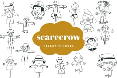 Scarecrow by Suphitchaya — Dingbats Font — thumbnail 1