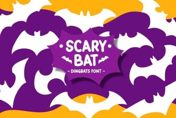 Scary Bat by Pian45 — Dingbats Font