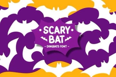 Scary Bat by Pian45 — Dingbats Font — thumbnail 1