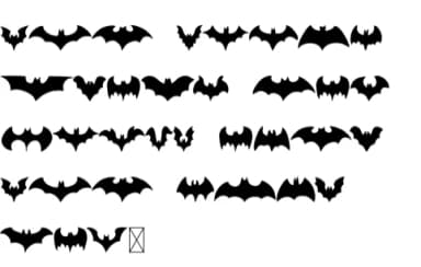 Scary Bat by Pian45 — Dingbats Font — thumbnail 8