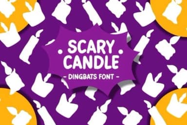 Scary Candle by Pian45 — Dingbats Font — thumbnail 1