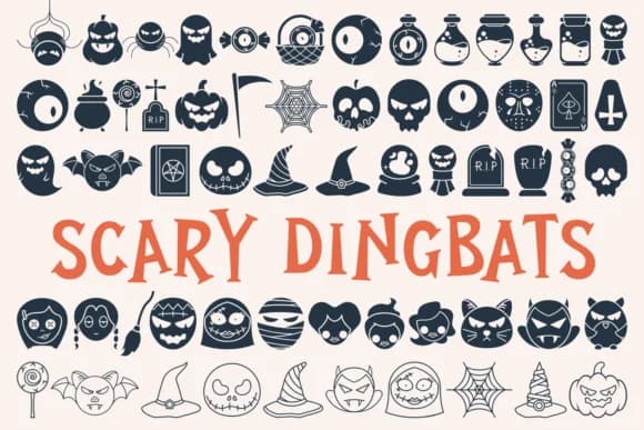 Scary Dingbats by Situjuh — Dingbats Font