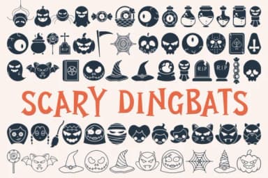 Scary Dingbats by Situjuh — Dingbats Font — thumbnail 1