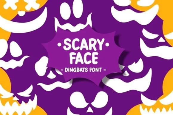 Scary Face Font by Pian45 — Dingbats Font