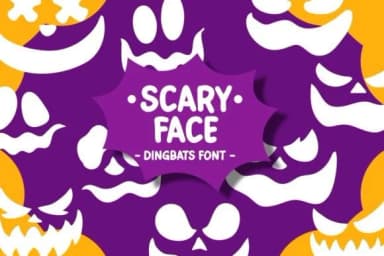Scary Face Font by Pian45 — Dingbats Font — thumbnail 1
