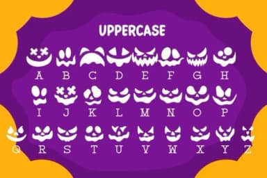 Scary Face Font by Pian45 — Dingbats Font — thumbnail 4