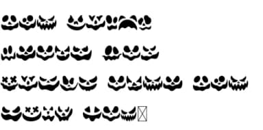 Scary Face Font by Pian45 — Dingbats Font — thumbnail 8
