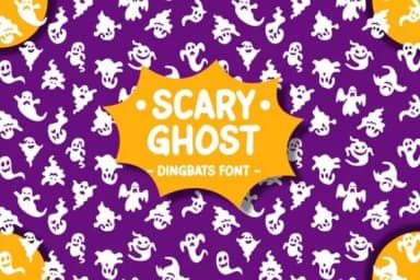 Scary Ghost by Pian45 — Dingbats Font — thumbnail 1