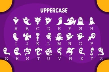 Scary Ghost by Pian45 — Dingbats Font — thumbnail 4