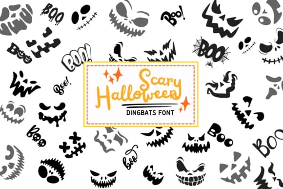 Scary Halloween by PraewDesigns — Dingbats Font