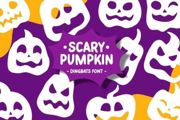 Scary Pumpkin by Pian45 — Dingbats Font