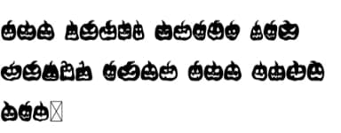 Scary Pumpkin by Pian45 — Dingbats Font — thumbnail 8