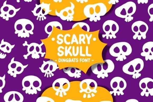 Scary Skull by Pian45 — Dingbats Font