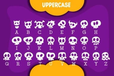 Scary Skull by Pian45 — Dingbats Font — thumbnail 4