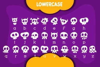 Scary Skull by Pian45 — Dingbats Font — thumbnail 5