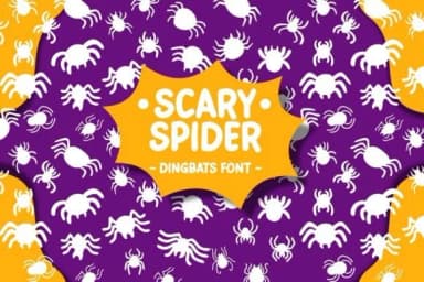 Scary Spider by Pian45 — Dingbats Font — thumbnail 1