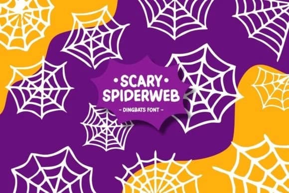 Scary Spider Web by Pian45 — Dingbats Font