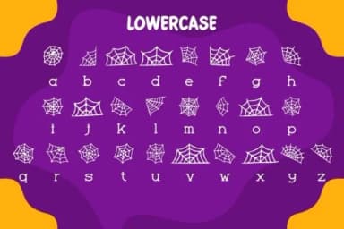 Scary Spider Web by Pian45 — Dingbats Font — thumbnail 5