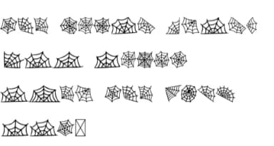 Scary Spider Web by Pian45 — Dingbats Font — thumbnail 8