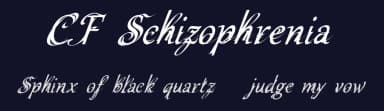 CF Schizophrenia by Cloutierfontes — Script Handwritten Font — thumbnail 2
