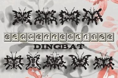 Schmetterlinge by vladimirnikolic — Dingbats Font — thumbnail 1