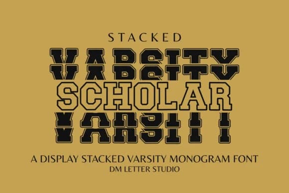 Scholar Varsity by Sharon ( DmStudio ) — Slab Serif Font