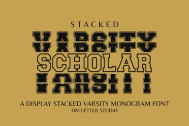Scholar Varsity by Sharon ( DmStudio ) — Slab Serif Font — thumbnail 1