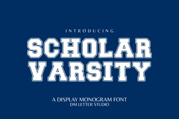 Scholar Varsity by Sharon ( DmStudio ) — Slab Serif Font