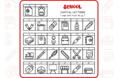 School Alphabet by WADLEN — Dingbats Font — thumbnail 2