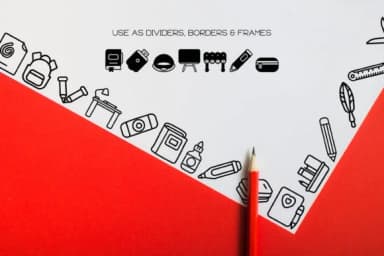 School Alphabet by WADLEN — Dingbats Font — thumbnail 7