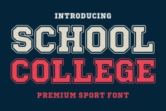 School College by mardanimirza12 — Slab Serif Font — preview 1