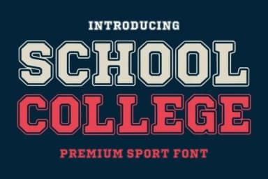 School College by mardanimirza12 — Slab Serif Font — thumbnail 1