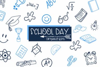 School Day by Sirinart — Dingbats Font — thumbnail 1
