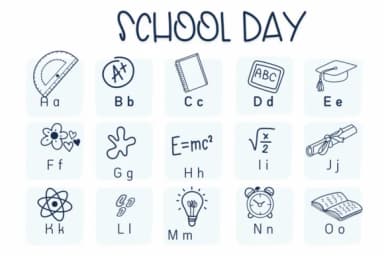 School Day by Sirinart — Dingbats Font — thumbnail 2