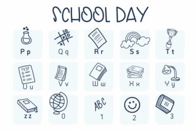 School Day by Sirinart — Dingbats Font — thumbnail 3