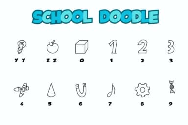 School Doodle by Chonada — Dingbats Font — thumbnail 4