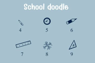 School Doodle by Sontaya — Dingbats Font — thumbnail 4
