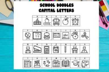 School Doodles by Mary Kay's Magic — Dingbats Font — thumbnail 2