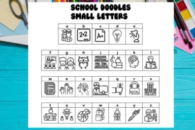 School Doodles by Mary Kay's Magic — Dingbats Font — thumbnail 3