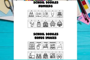 School Doodles by Mary Kay's Magic — Dingbats Font — thumbnail 4