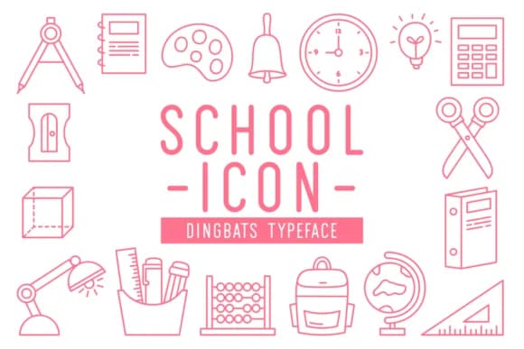 School Icon by Creative Keelik — Dingbats Font