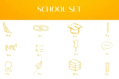 School Set by Heartcraft Atelier — Dingbats Font — thumbnail 3