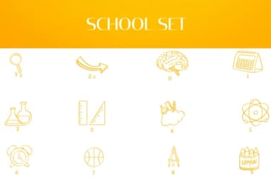School Set by Heartcraft Atelier — Dingbats Font — thumbnail 4