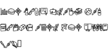 School Stuff by CrafterFonts — Dingbats Font — thumbnail 5