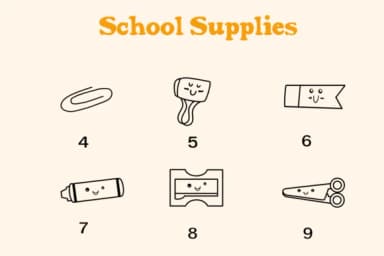 School Supplies by Nun Sukhwan — Dingbats Font — thumbnail 4